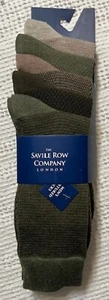 Calcetines texturizados The Savile Row para hombre - talla 8-12 - 5 pares - nuevos - Imagen 1 de 2