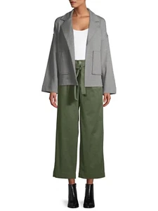 Time and Tru Women's Self Belt Soft Pants, Green,  Size: 12 - Picture 1 of 6