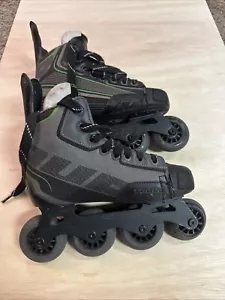 Adult TOUR Code 9 Eviction XT Black Green Inline Roller Skates Blades US Size 5 - Picture 1 of 5