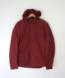 Belstaff Ravenswood Jacket Cardinal Red 50 Hooded Motorcycle Rain - Picture 1 of 5