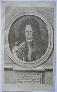 Franz Ferdinand Kinsky (1678-1741) Reichsgraf Böhmen Kupferstich Montalegre 1711 - Bild 1 von 4