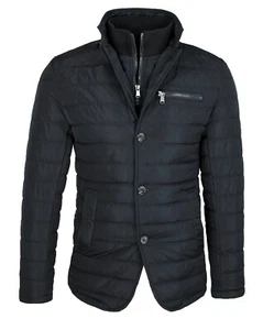 ELEGANTE GIUBBOTTO PIUMINO UOMO SARTORIALE NERO GIACCA CON GILET INTERNO - Bild 1 von 3