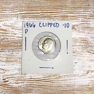 1966 Clipped Dime Error Coin - Picture 1 of 2