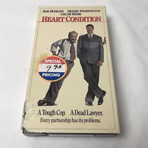 Heart Condition VHS Tape Bob Hoskins Denzel Washington Chloe Webb Comedy - Picture 1 of 4