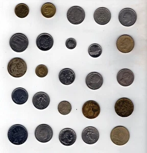 Foreign Coins Mix Lot: 25 Coins Lot 47 - Picture 1 of 1