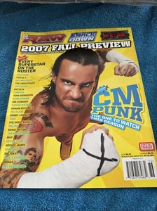 WWE Magazine 2007 FALL PREVIEW CM Punk Cover SmackDown Raw ECW Special Issue - Picture 1 of 1