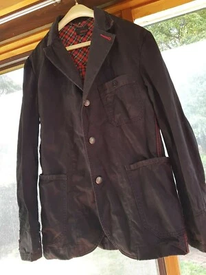 Unisex adult black cotton jacket, Sixty Energie gold brand, size M - Image 1 of 3