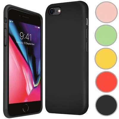 Silikon Schutzhülle für iPhone 7 8 SE 2 Handy Tasche TPU Case Cover Hülle matt