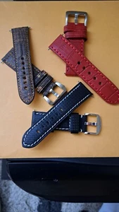  Premium Leder Uhrenarmbänder 24" - Bild 1 von 4