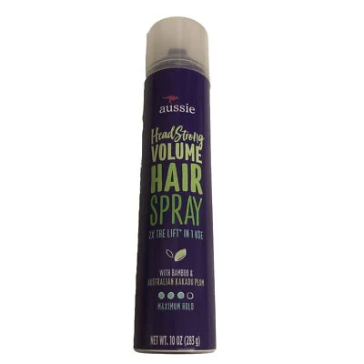 (1) Aussie Head Strong Volume Hair Spray Bamboo & Kakadu Plum 10 oz Maximum Hold - Image 1 of 2