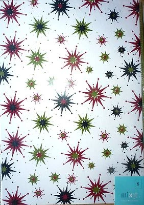10 Sheets A4 Festive Stars Papers Hand Made Invitations Craft Card Christmas - image 1 of 4