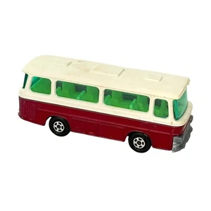 Vintage LESNEY Matchbox Superfast 12d Setra Coach Bus Red White 1970 England - Picture 1 of 7
