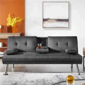 Bürocouch Klappbares Schlafsofa mit Schlaffunktion Couch - Bild 1 von 17