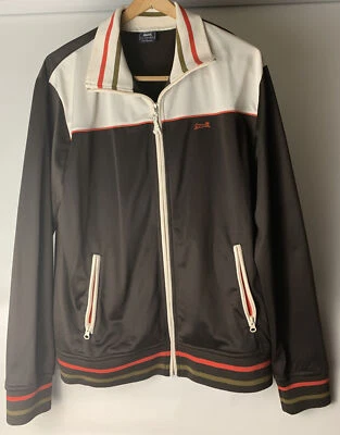 Chaqueta De Colección Rara Retro Le Tigre Hombre Talla L Hiphop Marrón Tostado Naranja Foto 1 de 4