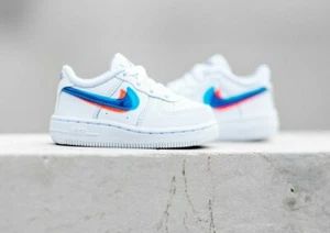 Nike Air Force 1 LV8 Ksa (td) weißer Sneaker für Kinder CJ7161-100 Größe (10C) - Bild 1 von 12