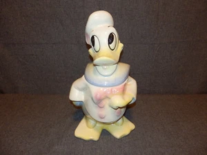 VINTAGE 1940's DISNEY DONALD DUCK COOKIE JAR - Picture 1 of 9