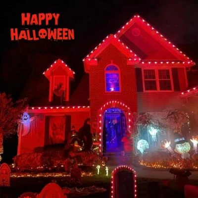 39FT 100LEDs Solar String Lights with Halloween-Themed Designs,8 Modes Lights - Image 1 of 4