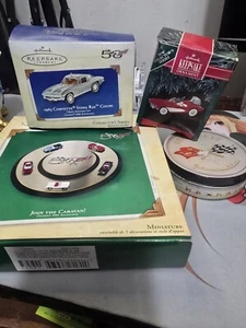 Hallmark Keepsake Ornament 1963 Corvette Lot . New Beautiful Collector Lot. - Picture 1 of 12
