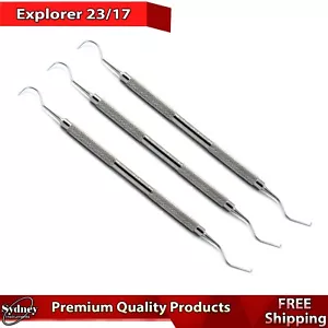 Explorer Probe Double Ended Hook Examination Coded Oral Hygiene - Picture 1 of 4