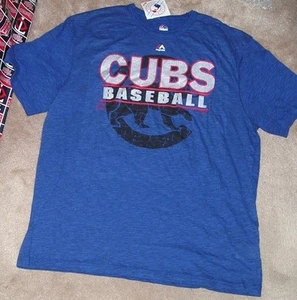 NUEVA MLB Chicago Cubs Camiseta Hombres XL X-Large Azul Majestuoso NUEVA NUEVA CON ETIQUETAS - Imagen 1 de 1