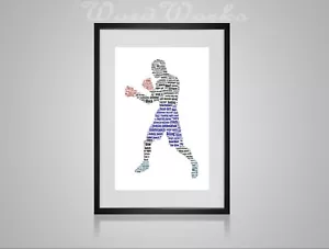 Personalised Word Art - Boxing, boxer, sports gifts - Picture 1 of 3