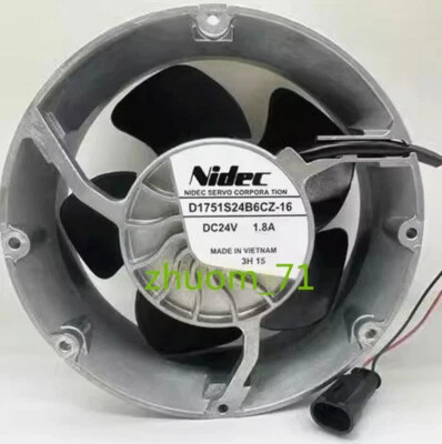 1PC Nidec D1751S24B6CZ-16 DC24V1.8A ABB Inverter fan - Image 1 of 3