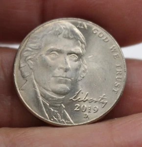 USA 2019D Jefferson Nickel Five-Cent Münze - Bild 1 von 6