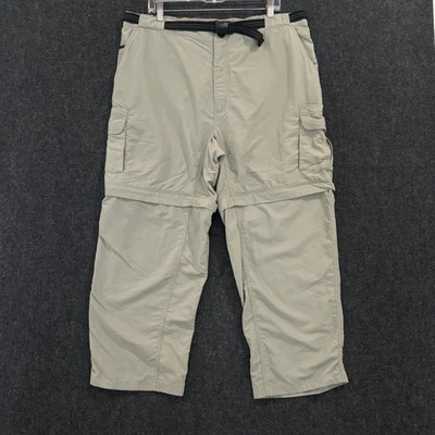 Magellan Sportswear Pants Mens XL Khaki Convertible Zip Off Cargo Hiking Outdoor - Image 1 of 4