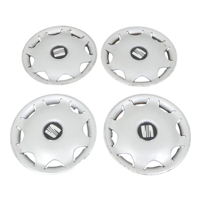 4x Seat Ibiza Wheels Rims 13 Inch Hub Caps Hub Cap 6K0601147Q 6K0601147T - Image 1 of 4