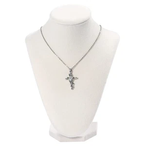 3D Necklace Display Stand For Selling,Velvet Chain Jewelry Bust Holder Organi... - Picture 1 of 7