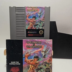 Wizards & Warriors Acclaim 1987 Nintendo NES Spiel und Handbuch gereinigt & getestet  - Bild 1 von 7