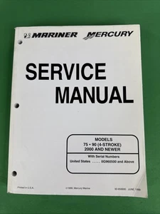 1999 Mercury/Mariner Outboard 70/90 Models 4-Stroke Service Manual # 90-858895 - Picture 1 of 5