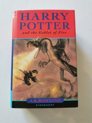 Harry Potter & The Goblet of Fire First UK Edition Hardcover Bloomsbury 2000 Vtg - Image 1 of 3