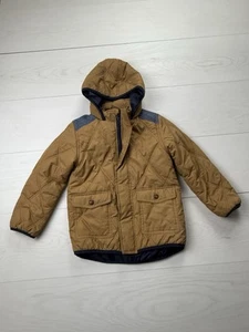 Gymboree Boys Brown Quilted Jacket Size 5-6 - Picture 1 of 8