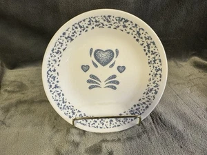 Vintage Corelle CorningWare BLUE HEARTS 6.75” Dessert Salad Side Bread Plate EUC - Picture 1 of 3