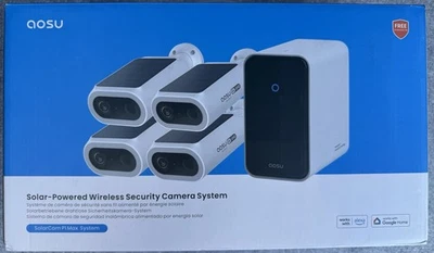 AOSU 4K Solar Security Cameras Wireless Outdoor, Expandable to 16TB - Image 1 of 4