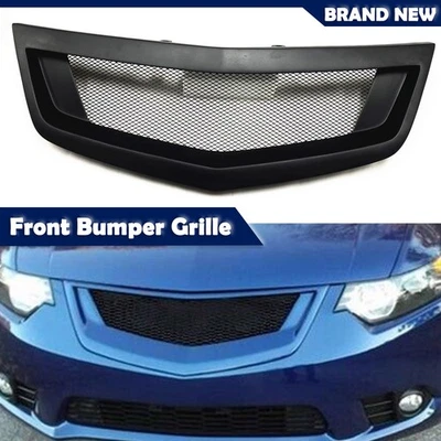 For Acura TSX Honda Accord Euro R 2011-2014 2012 Front Bumper Grille Grill Black Foto 1 de 4