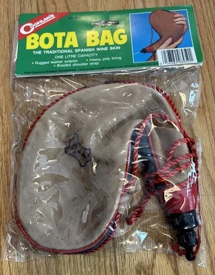 Традиционная сумка Coghlan's Bota, 1 литр, модель: 8950, коричневое кожаное испанское вино - Изображение 1 из 4