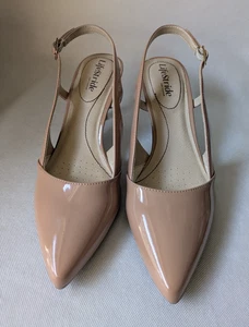 Zapatos de salón LifeStride punta puntiaguda, tostados, para mujer 9M - Imagen 1 de 7