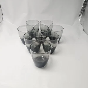 Vintage 13 Unzen Libbey Classic Rauchgrau Steine Glas 8er Set NEU - Bild 1 von 9