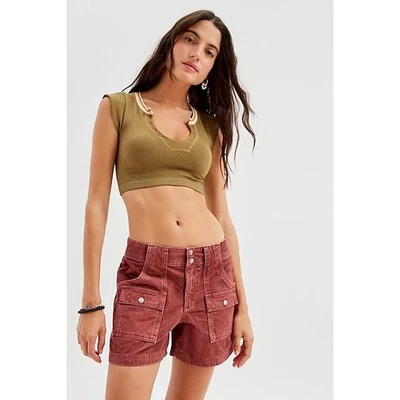 Corto cargo de pana Urban Outfitters BDG Zoey granate talla 6 nuevo con etiquetas Foto 1 de 4