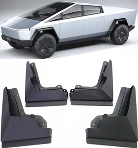 Genuine Full Set Splash Guards Mud Flaps Fender FOR 2024-2025 Tesla Cybertruck - Picture 1 of 9