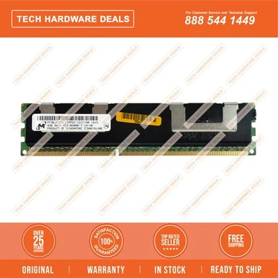 MT36JSZF51272PDZ-1G1    Micron 4GB PC3-8500 DDR3-1066MHz ECC CL7 240-Pin RDIMM 1 - Image 1 of 2
