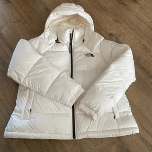 The North Face Women’s Hooded Logo Padded Jacket Off White Size XS RRP £200 - Picture 1 of 9