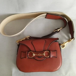 Rebecca Ray Blair Mini Bag Bridle Leather Brass Hardware - Picture 1 of 17