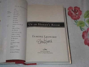 Up in Honey's Room by Elmore Leonard *Signed* - Imagen 1 de 2