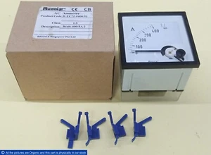Rudolf R-EC72-0400/52 Analog AC Ammeter Class 1.5 400/5A.2 REC72040052 Bridex - Picture 1 of 15