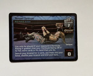 Temper Tantrum Foil card for Christian for WWE WWF Raw Deal card game ccg - Picture 1 of 5