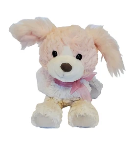 Mary Meyer Paris Kitt flauschig rosa & weiß Welpe Hund Stofftier Plüschtier 9 Zoll - Bild 1 von 4