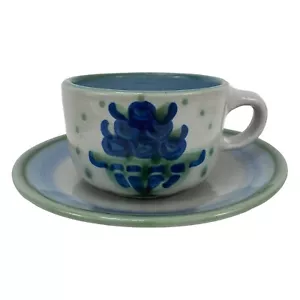 M.A. Taza de té y platillo de colección ramo de arándanos individual Hadley descontinuado TAL CUAL - Imagen 1 de 13
